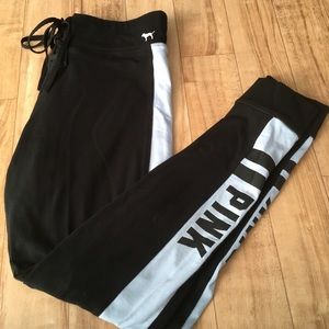 PINK Victoria's Secret Black and BLUE Women's Joggers